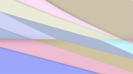 Fototapeta premium Pastel abstract geometric and creative colorful pastel paper background. Vector graphic design.