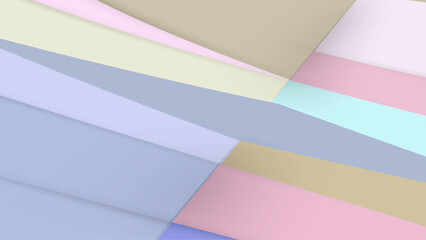Pastel abstract geometric and creative colorful pastel paper background. Vector graphic design.