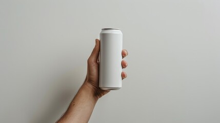 Mockup aluminium can product. Beverage product with copy space