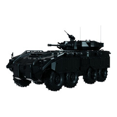 Fototapeta na wymiar toy armed tank isolated on white