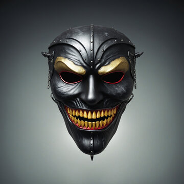 halloween mask isolated on a transparent background,   colorful background