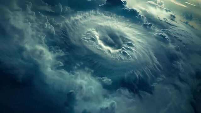 Storm chasers chase down a hurricane their cameras capturing the mesmerizing beauty and danger of the eye of the storm.