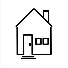 House vector image for use in web applications, mobile applications and print media.