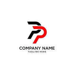 Latter PP logo, Inspiration design, vector 