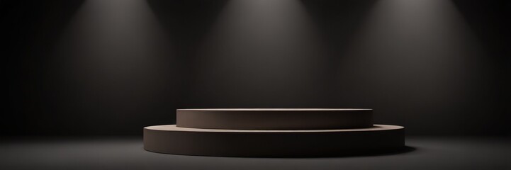 Obraz premium empty stage with spotlight