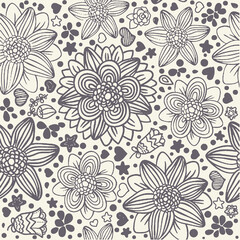 seamless pattern with flowers