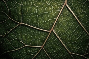 Structure of leaf fibers. Summer. Background - obrazy, fototapety, plakaty