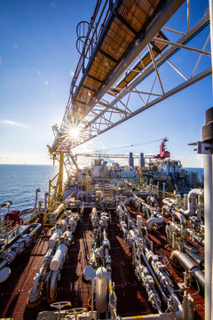 Images from onboard offshore energy platform