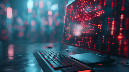 computer infect virus and malware, cybersecurity concept