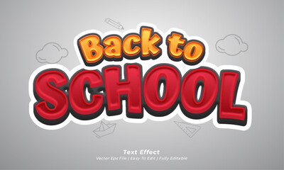 Back to school text effect 04