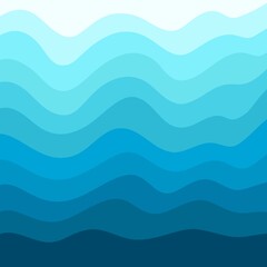 Fototapeta premium blue waves background