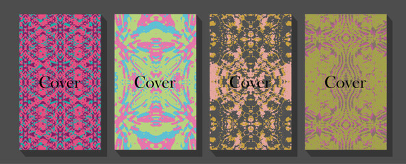 Floral engraving frame set.