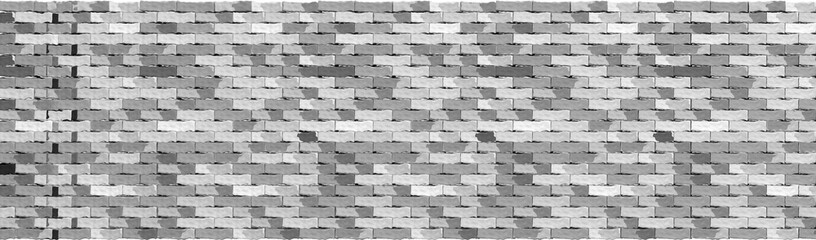 3D Grey Brick Wall