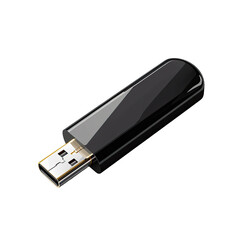 USB Flash Drive Isolated On Transparent Background