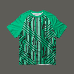 DESIGN OF T-SHIRT (GREEN SLEEVE) 