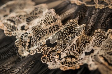 detail shot of intricate tutu and costume patterns