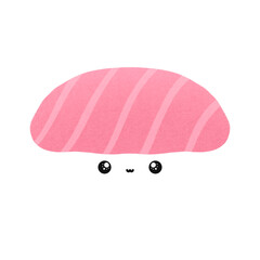 Cute Sushi Cartoon illustration Cute Tuna Sushi Cartoon illustration Cute Otoro Sushi Cartoon Cute Japanese Sushi Food Cute Tuna Sushi Mascot Character Kawaii Cartoon
