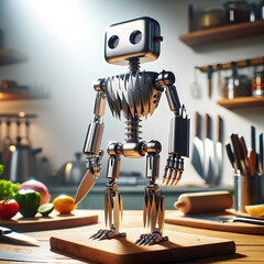 food processor made from insects, cook robot