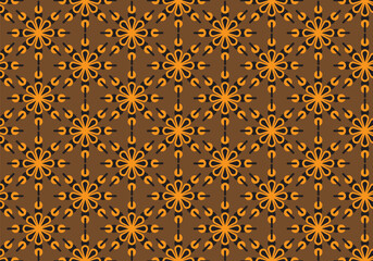 Digital seamless pattern block print batik vintage. 