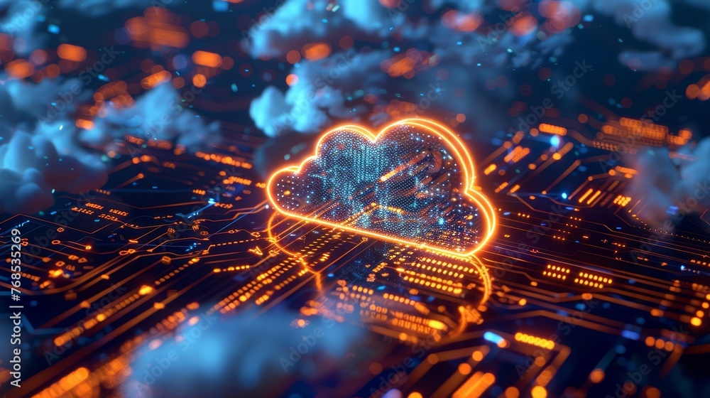 Poster explore the fusion of technology and innovation in hybrid cloud computing