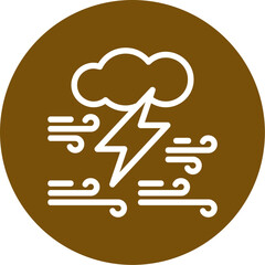 Cloud with thunderbolt Icon