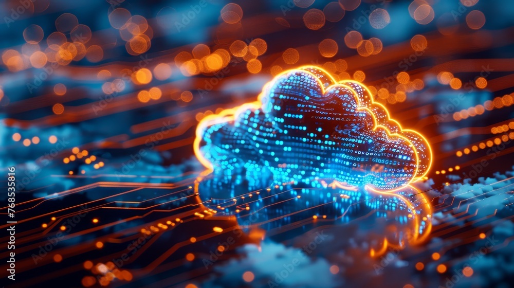 Poster explore the fusion of technology and innovation in hybrid cloud computing