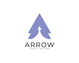 Abstract arrow logo template design. vector arrow business logo icon.  