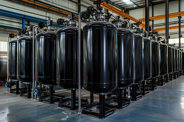 Generative ai on the theme of water filtration system for home, clean soft liquid to drinking