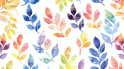 Seamless watercolor pattern. paintings. flat vector isolated