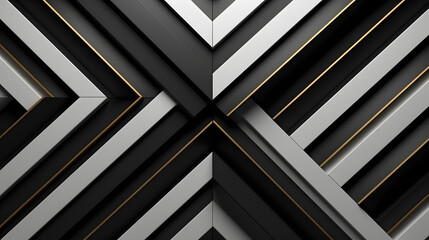 Digital black and white diagonal geometric abstract graphics poster web page PPT background