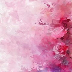 Pastel pink floral paper, blush rose watercolor, abstract wedding pink background.