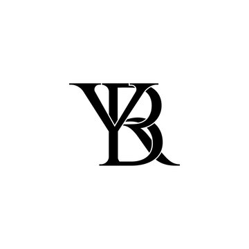 yrb lettering initial monogram logo design