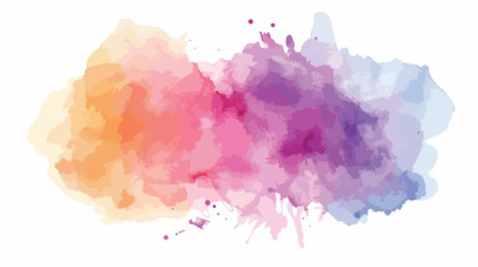 Vector watercolor splash texture background isolated.