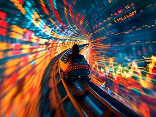 High Speed Ride Through Volatile Economic Data A Thrilling Market Visualization
