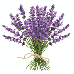 Lavender Bouquet Clipart clipart isolated on white background