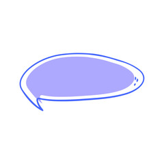 Vector speech bubble icon flat design isolated white background