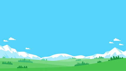 Fototapeta premium mountain range and plateau landscape