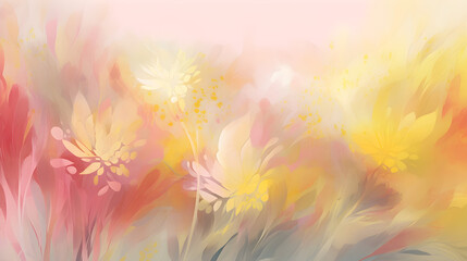 light soft pink floral abstract background