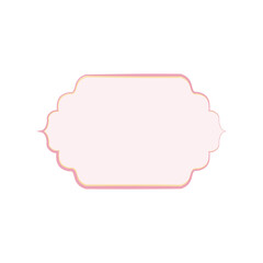 vector empty vintage style wedding label