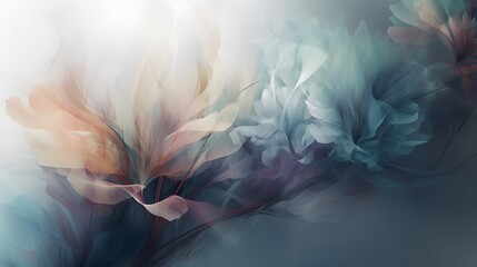 dark soft floral abstract background