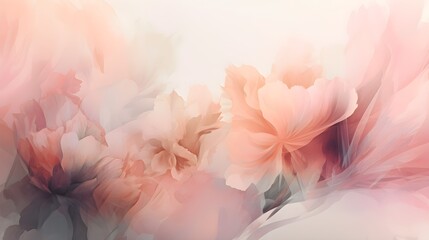 light soft cream pink blush floral abstract background