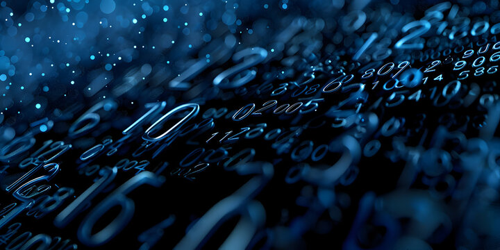 A close up of a digital background with numbers and symbols, Creative mathematical formulas backdrop, 
