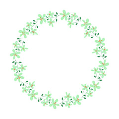 Fototapeta premium vector hand-drawn spring floral frame concept
