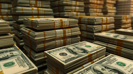 Stack of Dollar Bills Money Cash