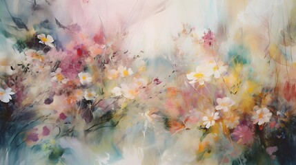 light soft floral abstract background