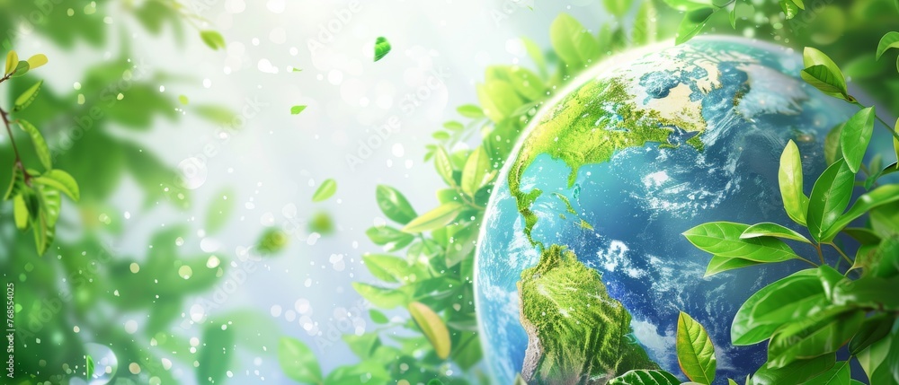 Poster the concept of investing in our planet. earth day 2023 concept background. ecology concept. design f