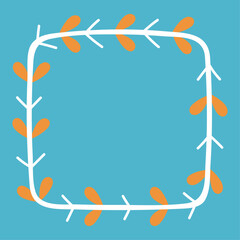 Vector christmas wreath for house decoration flat icon interior