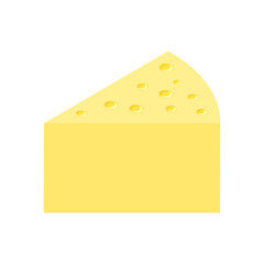 vector cheese isolated cartoon art illustration on white