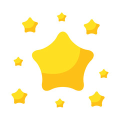 Vector stars line art icons sparkle star icons shine icon