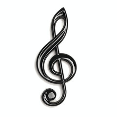 Treble Clef clipart isolated on white background